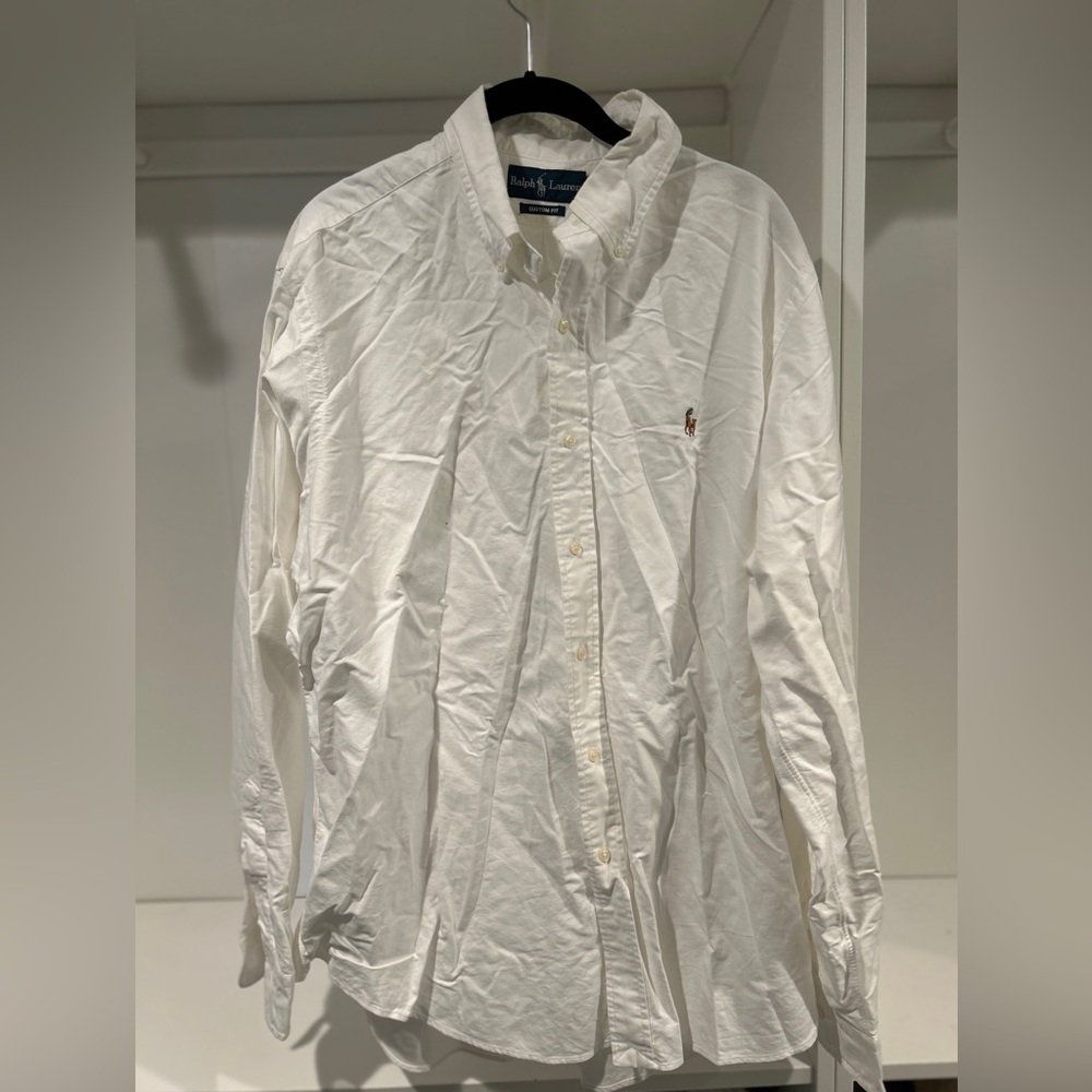 Ralph Lauren Classic White Button Down Shirt